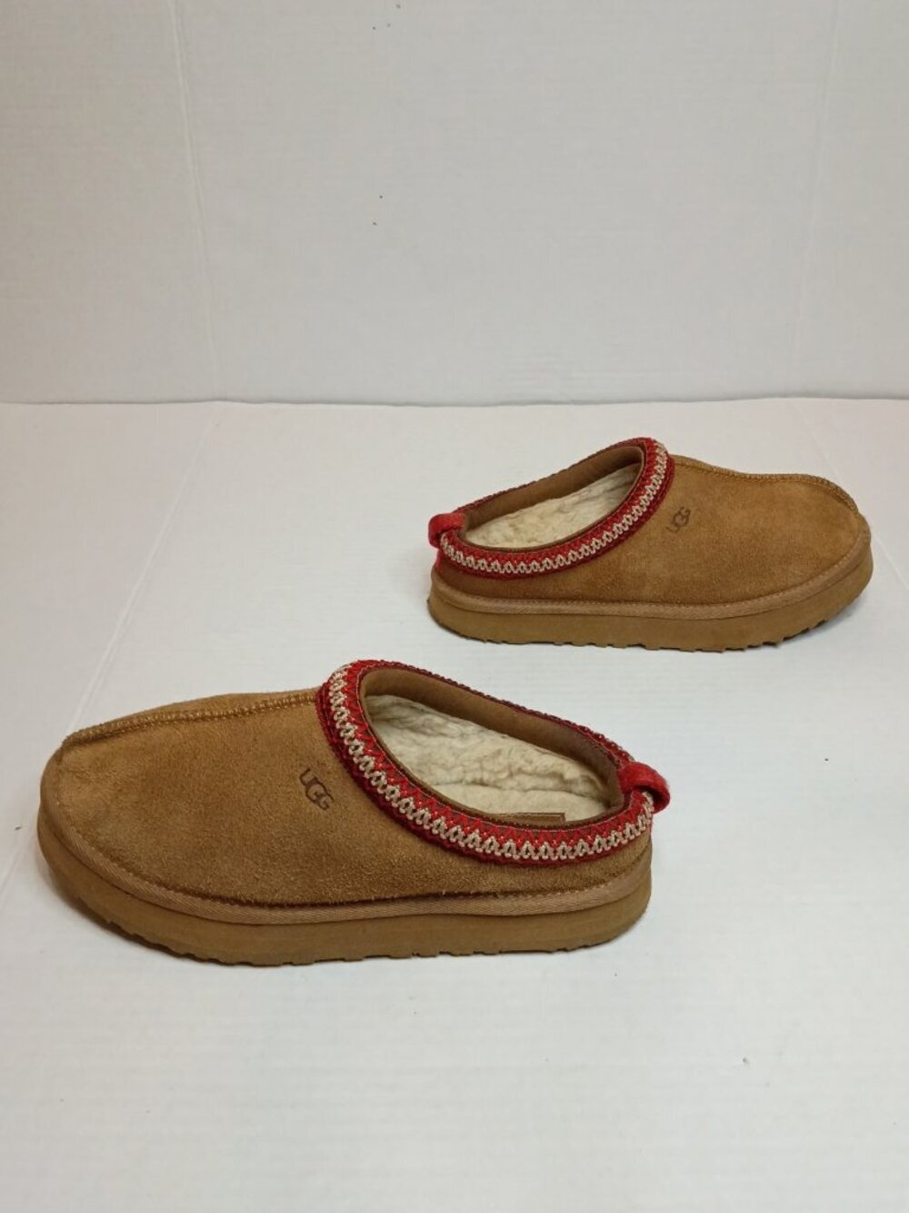UGG Kids Tazz Platform Slipper Chestnut Size 5Y Fits Women 7 - Picture 5 of 9